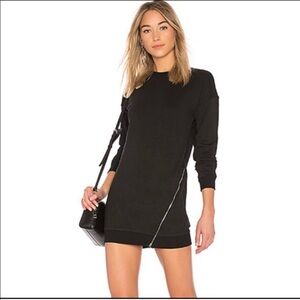 Revolve By The Way Black Zipper Dress, size XS